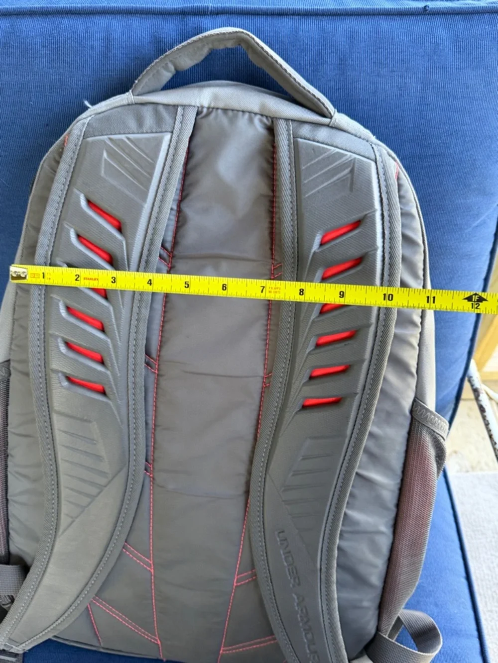 Under Armour Gray and Red Athletic Backpack